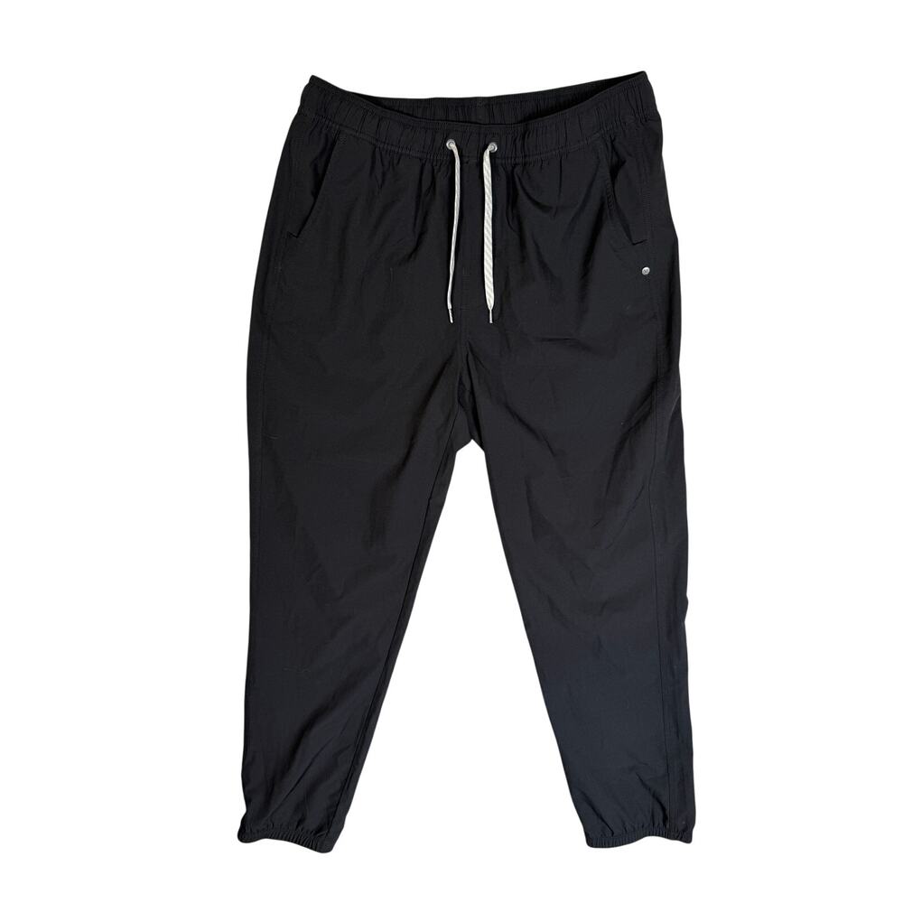 Vuori Men's Kore Joggers Pants Black Minimalist Athleisure Large